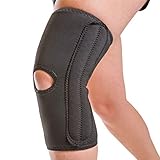 BraceAbility Plus Size Knee Compression Sleeve for Women - Ladies Open Patella Brace and XXL Kneecap Stabilizer with Support Stays for Female Arthritis Pain, Meniscus Tears and ACL injury (2XL)