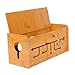 Produktbild Holz Kabelbox Kabelmanagement Box Kabelaufbewahrung Kabel Organizer Box Für Zuhause Büro Schreibtisch Fernseher Steckdose Computer USB-Hub System,Natural