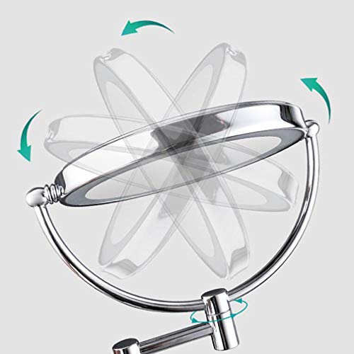 Miroir de beauté mural extensible JCAKES pour illuminer votre routine matin