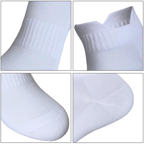 Image of Womens Anti Odor Breathable Moisture Wicking Sports Cotton Low Cut /Quarter Crew Socks for Athletes Foot