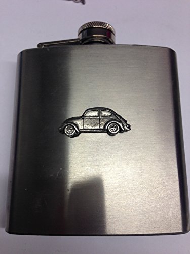 Flasque en acier inoxydable 170ml avec emblème étain Classic Car VWB