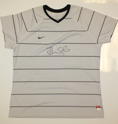 Hope Solo Autographed Nike Dri-Fit Grey Soccer Jersey- JSA W Authenticated
