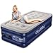 Produktbild OlarHike Luftbett 1 Person mit Eingebauter Elektrischer Pumpe, Luftmatratze Selbstaufblasend, Premium Einzelbett Gästebett, Aufblasbare Matratze für Camping oder Heimgebrauch-198 x 102 x 46 cm(Blau)