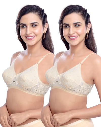 Image of Brida Italia Women's Cotton Minimizer Saree Bra | Full Coverage | Non-Padded, Wire-Free | Comfortable Daily