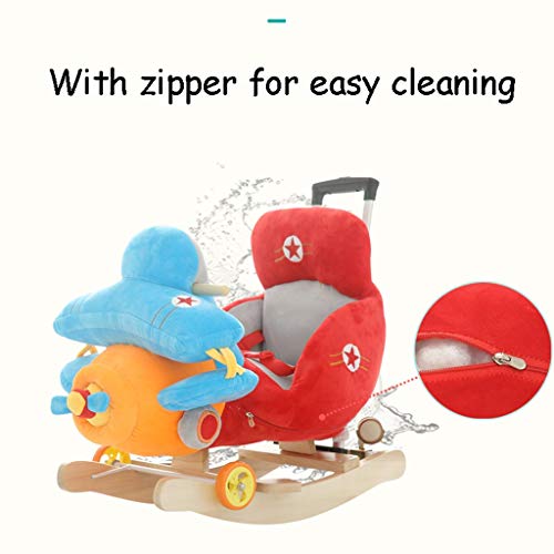 Schaukelpferd QIQIDEDIAN Frühkindliche Bildung Baby Spielzeug Massivholz Pferd Musik Dual-Use-Schaukelstuhl Schaukel… – Bild 5