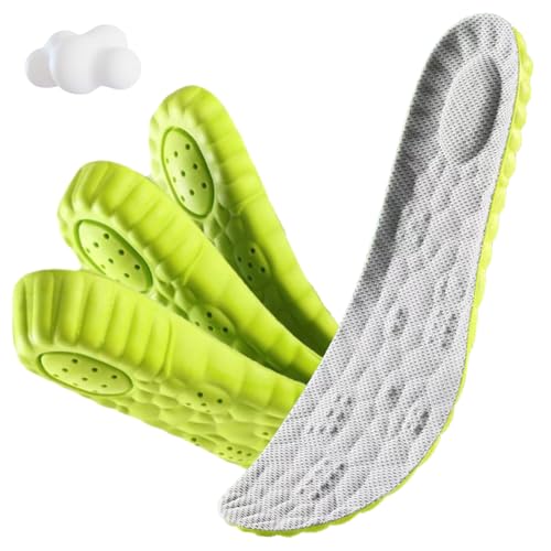 Image of Height Increase Insoles - 4D Cloud Tech Increase Insoles for Men and Wowen Soft Memory Foam Heel Lift Inserts (Gray, 2.5CM Men: US 8-11)