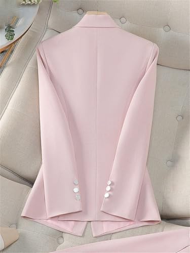 Women’S Professional Blazer Jacket Long Sleeve Notched Collar Business Formal Coat3
