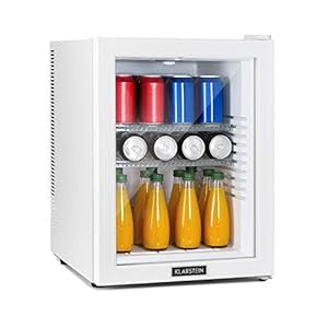 Klarstein Brooklyn – Minibar minikoelkast, thermo-elektrisch koelsysteem, 3-traps koeling: tot 12 ° C, EcoExcellence-systeem:, geruisloos: 0 dB, 42 liter, wit