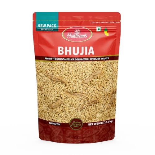Image of Haldiram's Crunchy, Spicy & Flavorful Haldiram's Bhujia 1.5 Kg is the Perfect Anytime Snack | Made With Quality Ingredients | Ideal for Tea-Time, Guests & Festive Sharing