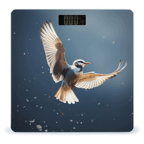 Balanza digital de baño con pantalla LCD grande miniatura 1