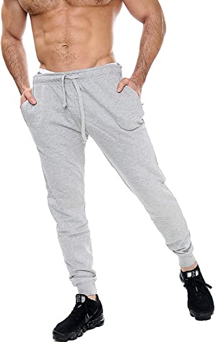 Men's Cotton Super Soft Lounge Pants - Sleep Pajama Bottoms Yoga Comfy Drawstring