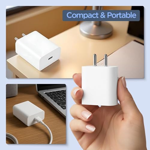 Image of 30W USB-C Fast Charging Adapter| High-Speed Wall Charger Compatible with Google Pixel 7 /7a /7 Pro /8 /8a /8 Pro /9 /9a /9 Pro /9 Pro XL /10 /10 Pro /10 Pro XL Smartphones - White| BIS Certified