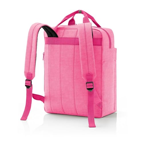 reisenthel allday backpack M - vielseitiger Rucksack für Alltag, Reisen, Einkaufen oder Arbeit - wasserabweisend, Handgepäck zugelassen, Couleur:twist pink