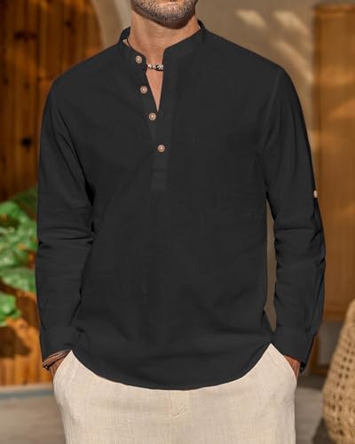 Image of Univibe Men Solid Cotton Blend Straight Kurta Shirt