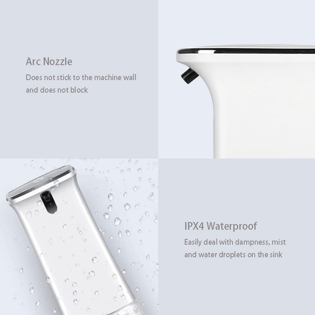 Duża pojemność Automatische Zeepdispenser Hervulbare Schuimende Zeep Fles met Infrarood Sensor Waterdicht Schuim Zeep Pomp 280 ml/9.5 oz voor Keuken Dozowniki płynów i mydła