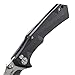 CRKT Tighe Tac Two EDC Folding Pocket Knife: Everyday Carry, Tanto Blade, Button Lock, Tighe Ball Bearings, Textured Nylon Handle, Deep Carry Pocket Clip 5235
