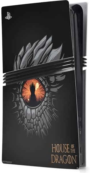 Skinit Decal Gaming Skin Compatible with PS5 Pro Console - Officially Licensed HBO House of The Dragon Red Tararyen Sigil Design