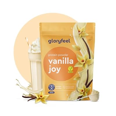 Proteína Vegana – Sabor VAINILLA – 1kg Proteína en polvo sin azúcar – 22g de proteinas para aumentar o mantener la masa muscular – Aislado de proteina de guisante – Sin soja, gluten ni lactosa