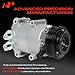 A-Premium Air Conditioner AC Compressor with Clutch Compatible with Ford Fiesta 1.6L 2014-2019