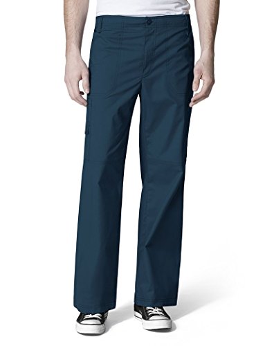 WonderWink Men's Wonderflex Loyal Scrub Pant, Caribbean, Small