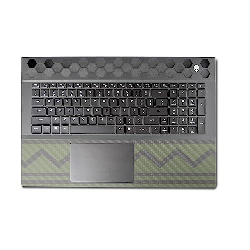 Image of MightySkins Carbon Fiber Skin Compatible With Alienware M18 R1 (2023) Full Wrap Kit - Green Western | Protective, Durable Textured Carbon Fiber Finish | Easy To Apply & Change Styles | Made in the USA