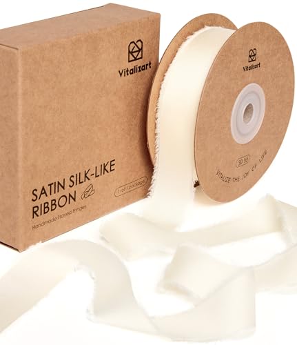 Vitalizart Silk Like Satin Ribbon 1 inch x 30 Yard