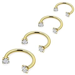 16g,Inner Dia.6/8/10/12mm,Goldtone