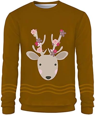 Amazon メンズ パーカー 長袖 3d漫画プリント トップス かわいい鹿柄 トレーナー モード系 ストリートファッション ヒップホップ スウェット 目立つ 男女兼用 春秋冬 大きいサイズ トレーナー パーカー 通販