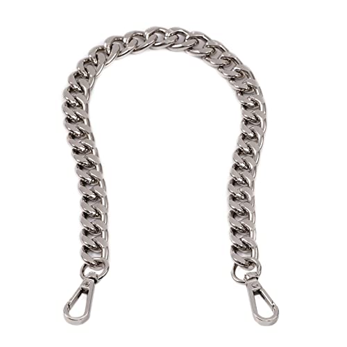 Xiazw Medium Size Fabulous Metal Shoulder Crossbody Purse Strap Replacement Bag Chain Accessories (18 Silver)
