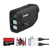 Canon PowerShot Golf Laser Rangefinder & Camera | 6X–12x Zoom | 1080p Video | Slope Correction for Golfers (6254C001) + 64GB Memory Card + USB-C Cable + USB-C Adapter + Cleaning Kit