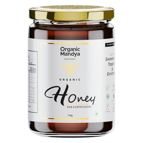 Image of Pure Honey 1kg - Raw Wild Forest Honey | Organic Honey, Natural Unprocessed Honey by Organic Mandya