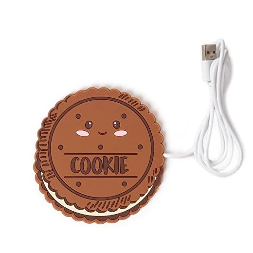 Legami - Scalda Tazza Usb, Warm it up, 9,2x9,7 cm, Tema Cookie, in Vinile, Ideale per Tazze e Bicchieri con Fondo Piatto, Ingresso USB, Unica
