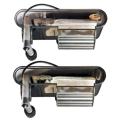 Image of Aquatop Forza 66 GPH Zero Bypass Hang On Filter - for 20 Gallon Tanks, Great for Salt & Freshwater Tanks, Keeps Water Crystal Clear, Prefiltered Water Intake, Aquarium Filter, PF-Zero