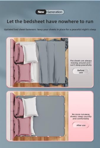 Image of 10Pcs Bed Sheet Grippers, Adjustable Bed Sheet Clips, Fasteners for Mattress, Two-Speed Adjustment, Keep Sheets in Place (Pack of 1)