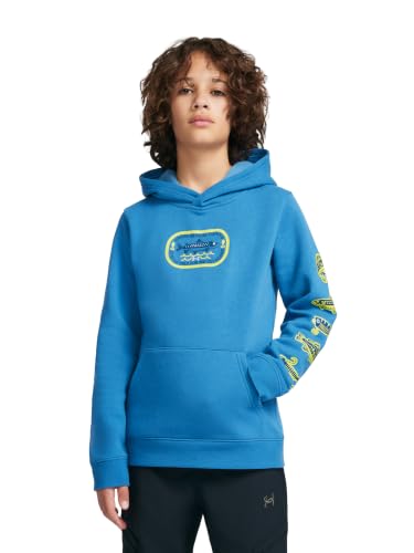 Image of Under Armour Boys' Pullover Hoodie Sweatshirt, Soft & Comfortable Fleece, Outdoor Collection