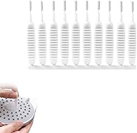 10-Pack Shower Head Cleaning Brush with 0.7mm Anti-Clog Tip - Scratch-Free Nylon Bristles for Easy Limescale Removal & Water Flow Restoration