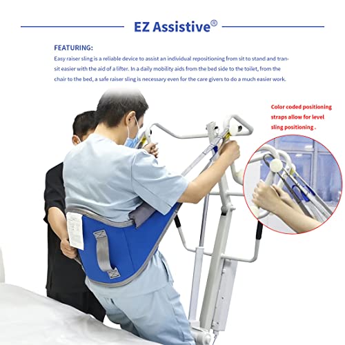 Ez Assistive Easy Raiser Sling For Patient Lift Aid, Stand Assist From Sit To Stand Used With Patient Hoist Or Lift Reusable And Washable (Medium) #TOP7