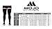 Mojo - Compression Socks Footless for Women and Men 20-30mmHg - Extra Wide Compression Full Leg Sleeve for Varicose Veins Circulation, Lymphedema, DVT - Black, 3X-Large - A609