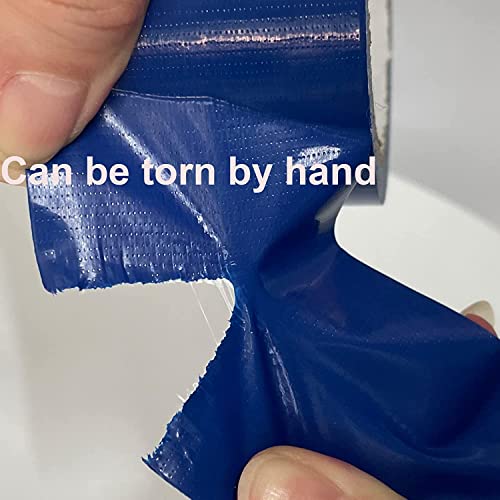 WELSTIK Professional Duct Tape 3 Pack 48mm x 27m Waterproof Tape Fabric Coloured Gaffer Tape for Repairs, DIY, Crafts, Indoor and Outdoor Use,Blue