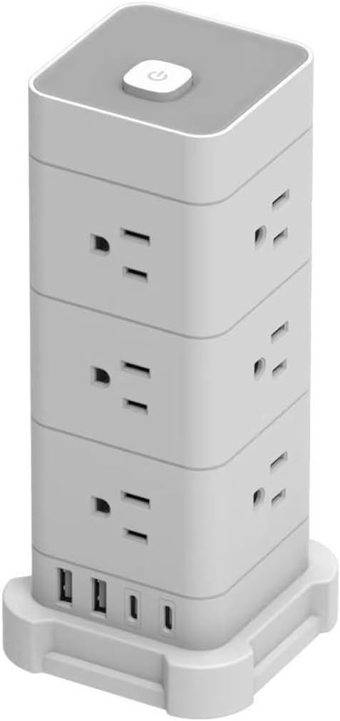 Multiple AC Electrical Rewireable Power StripOutlets Extension Socket Cord Cable(OneColor)