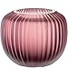 Produktbild Leonardo Bellagio Kugelvase - Farbige Vase aus hochwertigem Glas mit Relief außen - Handarbeit - Höhe 10 cm, Durchmesser 11 cm - Berry, 036445