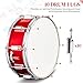 Ktaxon 14 x 5.5 inches Snare Drum Set, Marching Snare Drum Kit for Students Beginners, Comes with Stand Sticks, Key, Bag, Mute Pad and Adjustable Straps (Red)