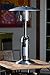Fire Sense 60262 Portable Patio Heater Outdoor Tabletop Lightweight Propane 10,000 BTU Auto-Shutoff Valve CSA Approved - Stainless Steel