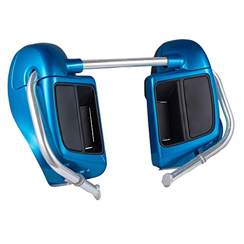 Electric Blue Lowers Motorcycle Lower Leg Fairings Glove Box Fit For Harley Touring 2014+ #TOP1