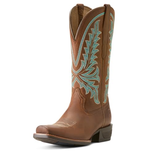 Ariat Women`s Rock Creek Sassy Brown Vamp 12In Sassy Brown Top Boot