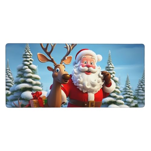 Tapis de souris de jeu XXL Père Noël, le cadeau idéal pour le bureau