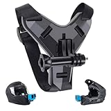Bonk Soporte para Casco, Montura para GoPro dji, Moto/MTB, Montura de Barbilla para Casco/Soporte Universal