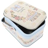 VANZACK Dekorative Weißblech Keksdose mit Festem Material und Niedlichen Mustern Praktische Geschenkbox für Plätzchen Süßigkeiten und Gebäck für Feiertage und Partys