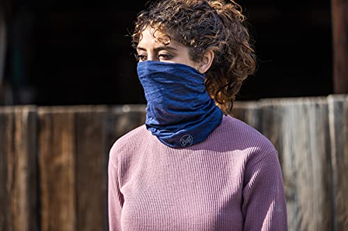 Buff Adult Midweight Merino Wool Multifunctional Headwear And Face Mask, Night Blue Melange, One Size #TOP4