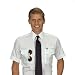 Van Heusen Mens Pilot Shirt - White- Short Sleeve - 15 1/2